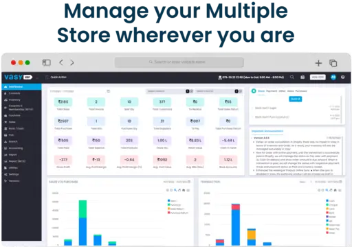 Centralised platform to manage multiple retail stores from anywhere 
                                        