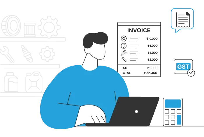 Billing software for spare parts