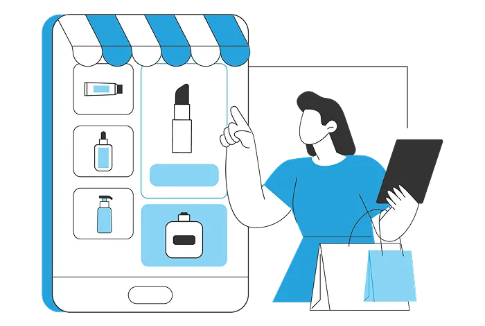 Omni-channel ecommerce for Cosmetic Store