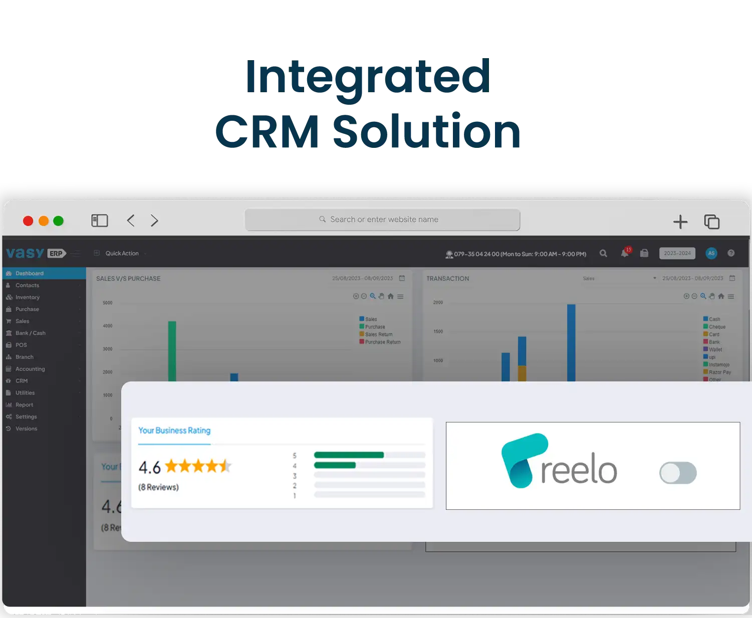 ntegrated crm solution for retail
                                