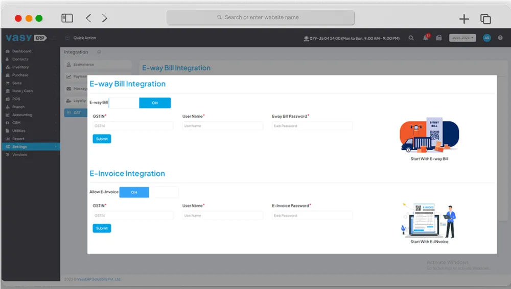 E invoicing with GST accounting Software 