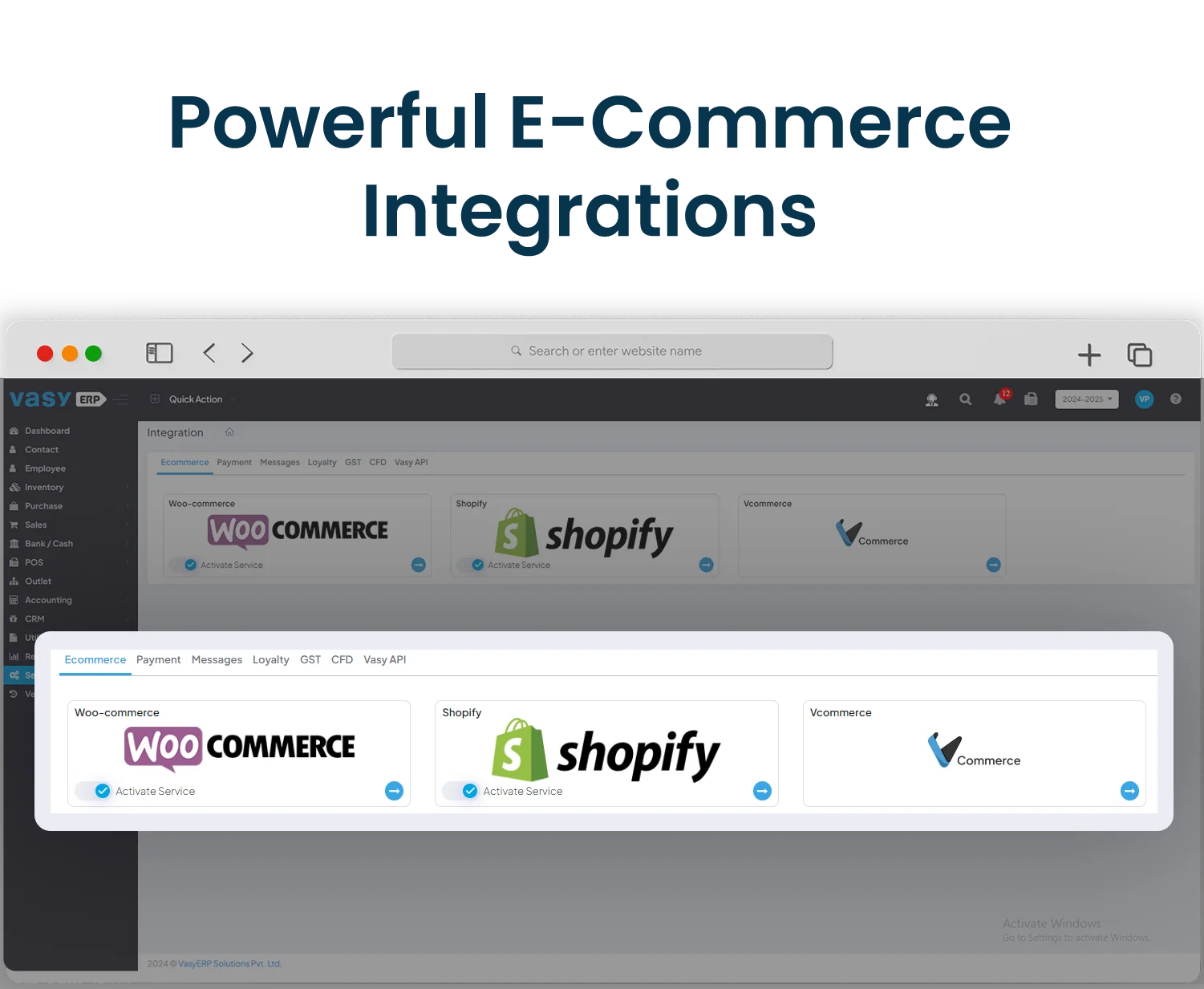 Best erp integrated ecommerce software 
                                